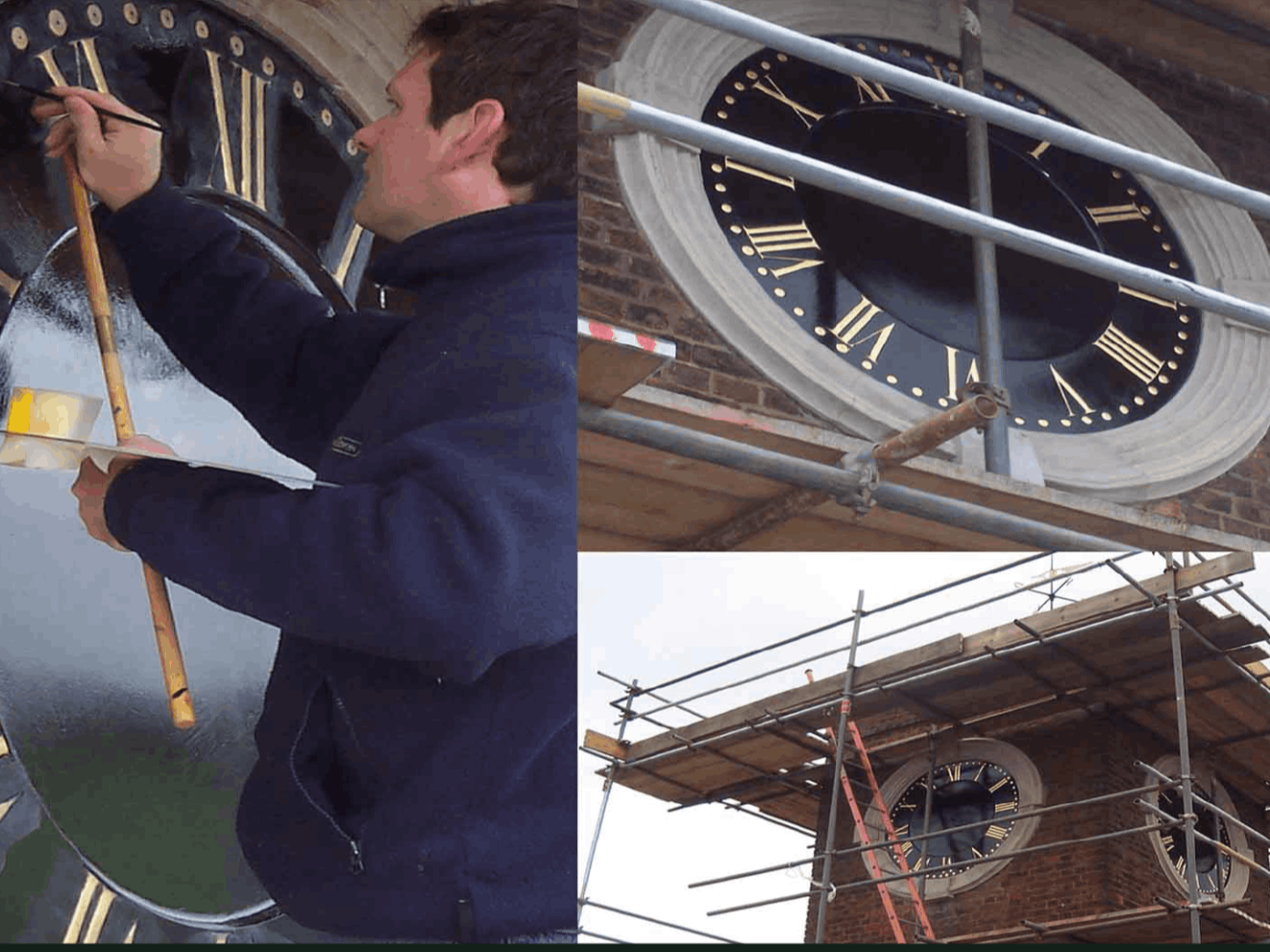 Gilded Clock Tower Face