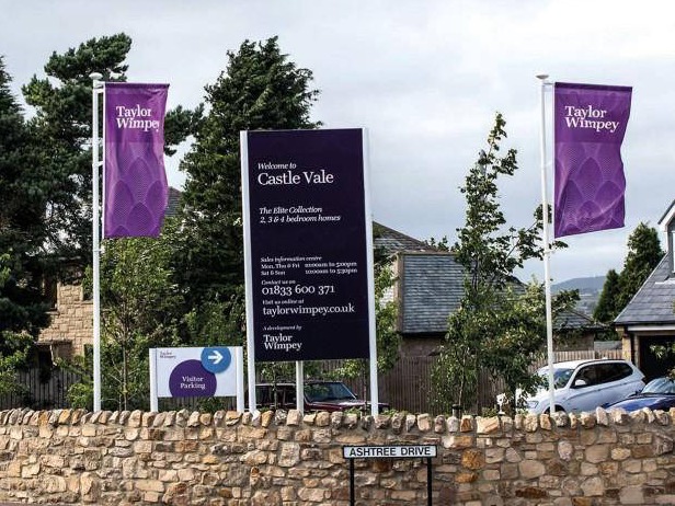 Totem and flag signs