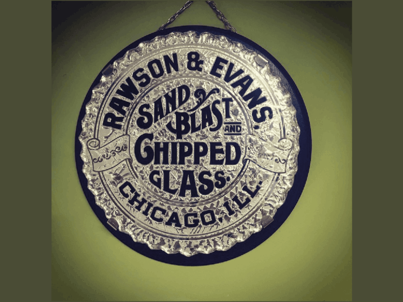 Rawson and Evans sand blast signs