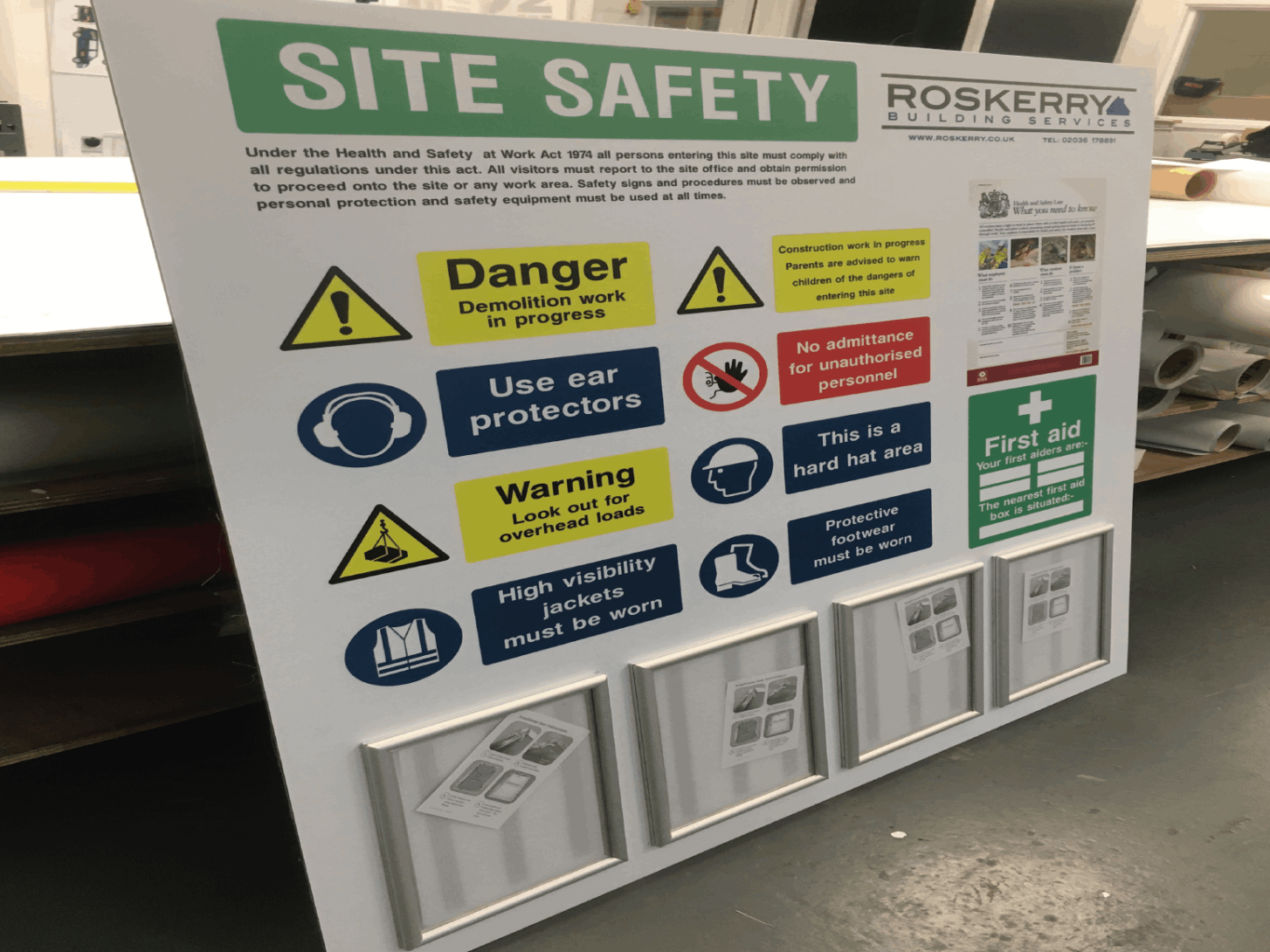 site safety notice boards